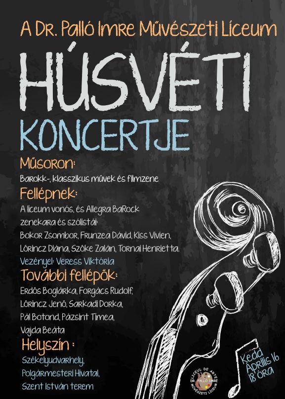 A Dr.Palló Imre Művészeti Líceum húsvéti koncertje